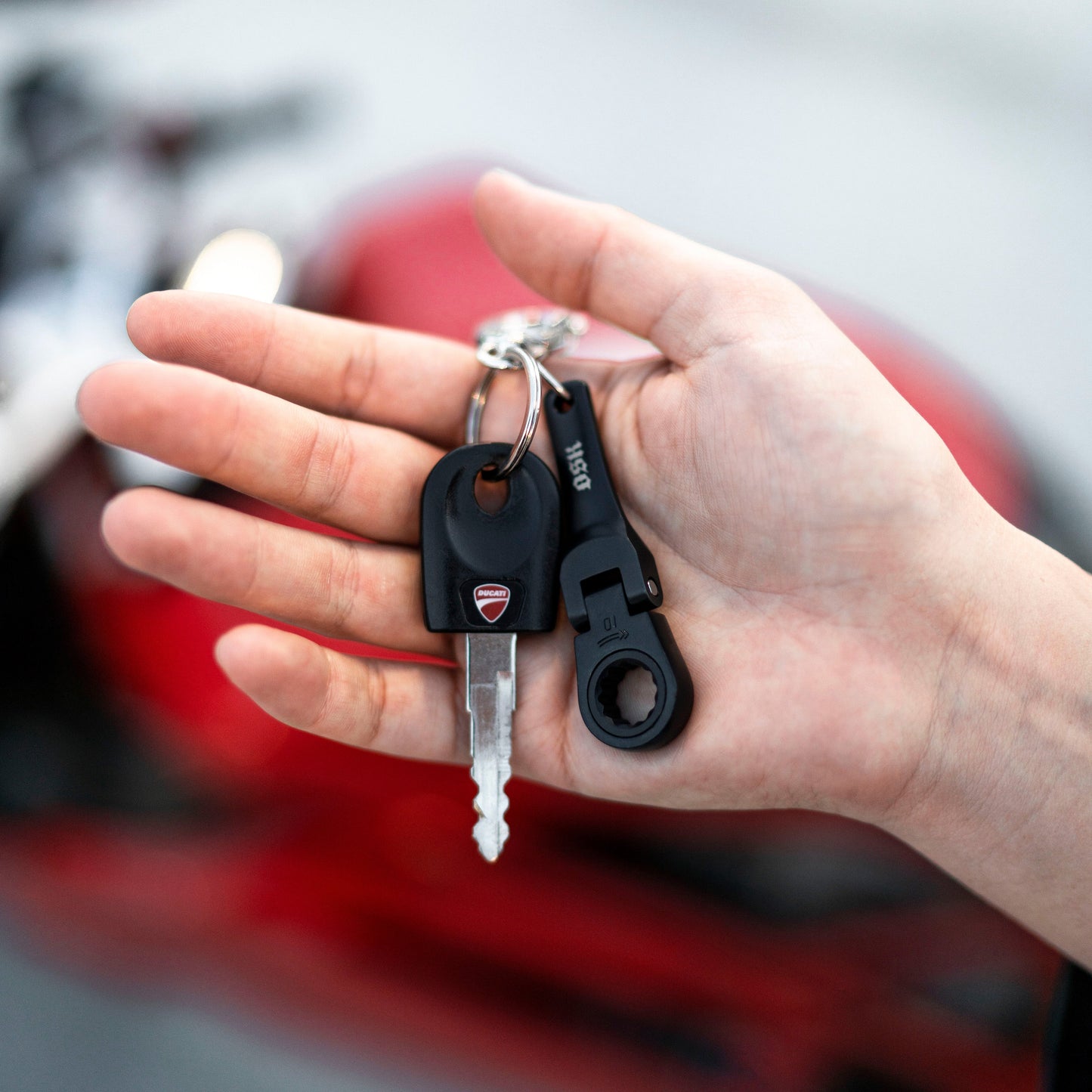 OSK 10mm Flex Ratcheting Wrench Keychain