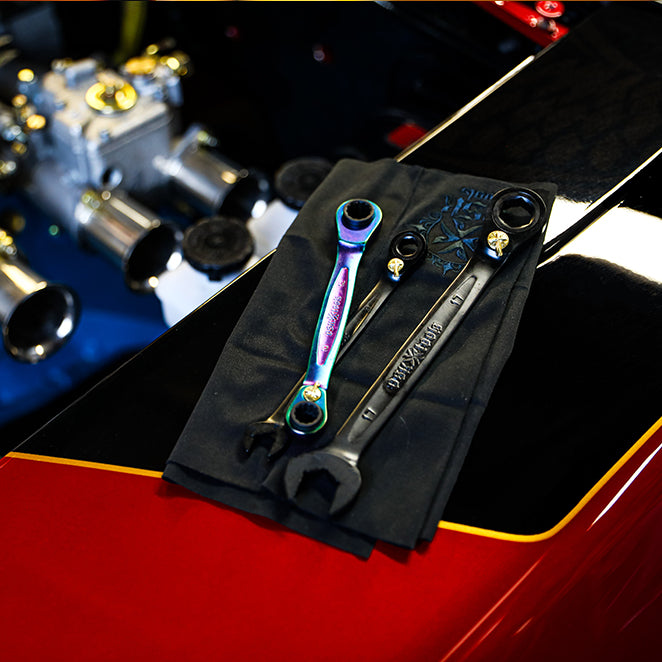 OSK Wrench Set Metric Professional Ratcheting Anti-Slip Wrench 5 Pieces