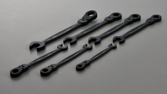 Metric Flex Head Gear Anti-Slip Wrench 7 Pieces Set