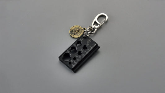 Simple Fastener Gauge Metric Keychain
