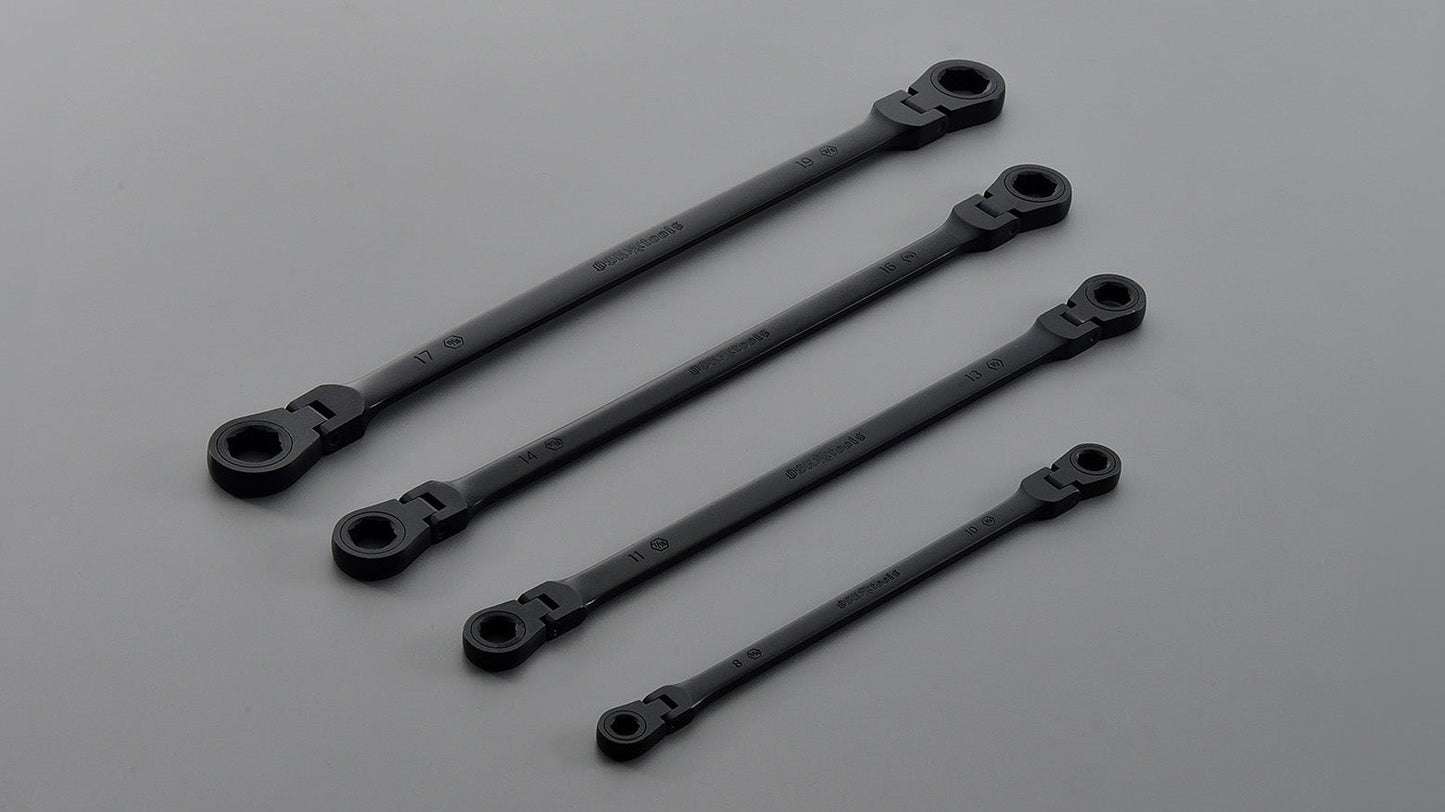 Flex Head Long 4 IN 1 Multi Size Wrench Sets 4 Pieces