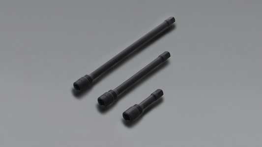 3 / 8 BLACK CHROMED EXTENSION BAR SET