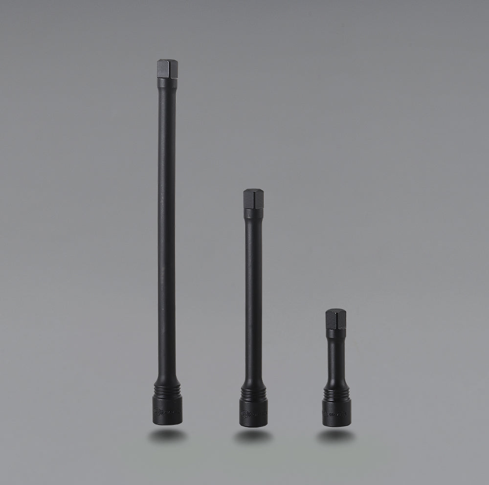 3 / 8 BLACK CHROMED EXTENSION BAR SET