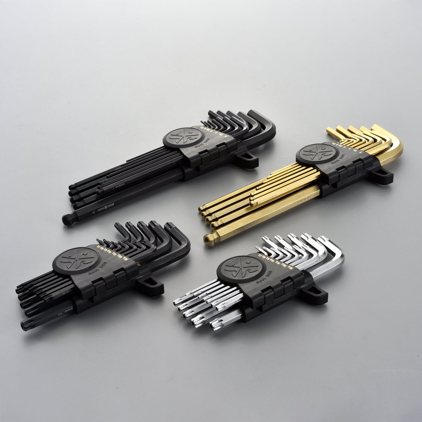 Extra Long Metric L-Shaped Ball End Hex Key Set, 12 Pieces