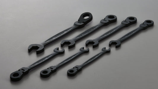 SAE Flex Head Anti-Slip Gear Wrench  7 Pieces Set