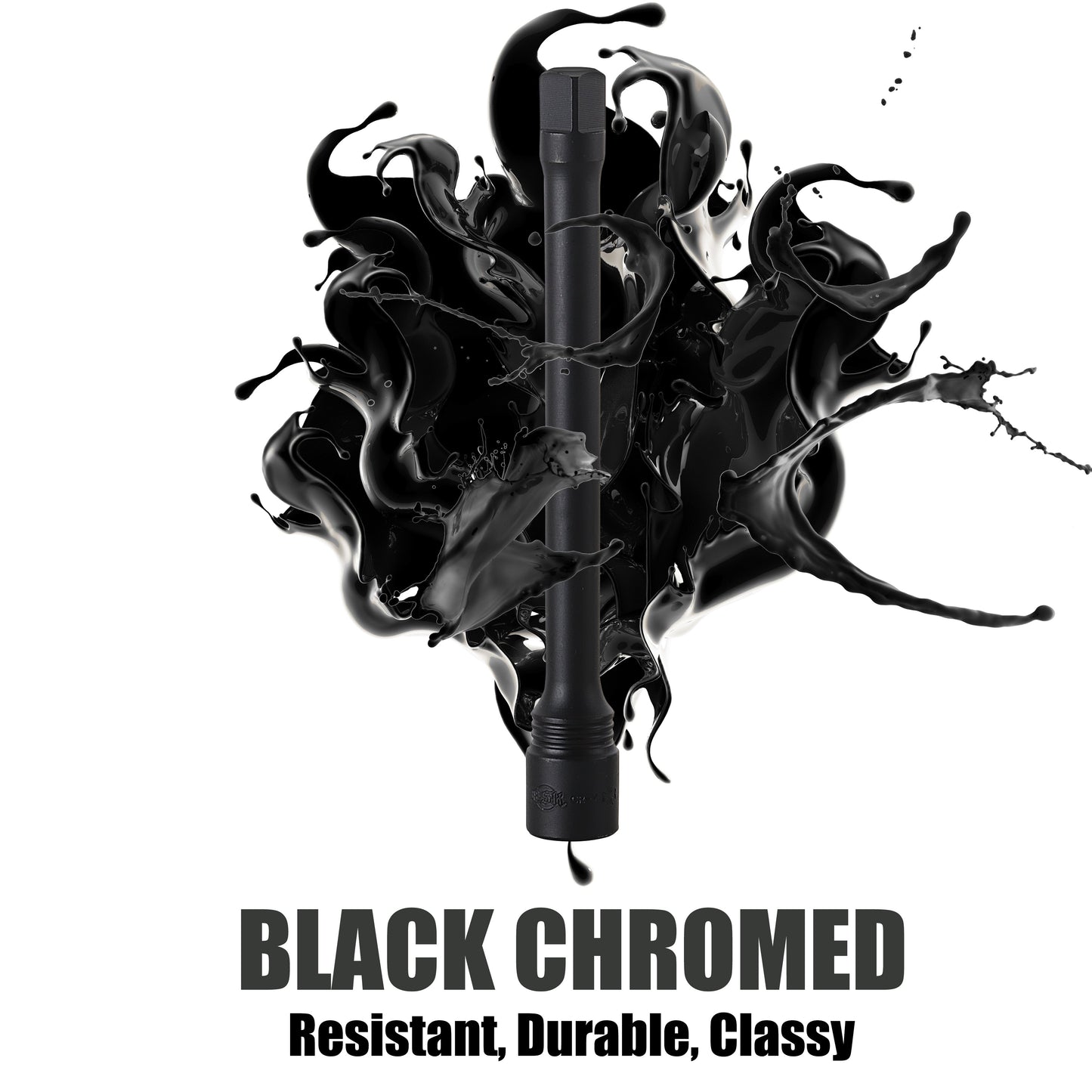 3 / 8 BLACK CHROMED EXTENSION BAR SET