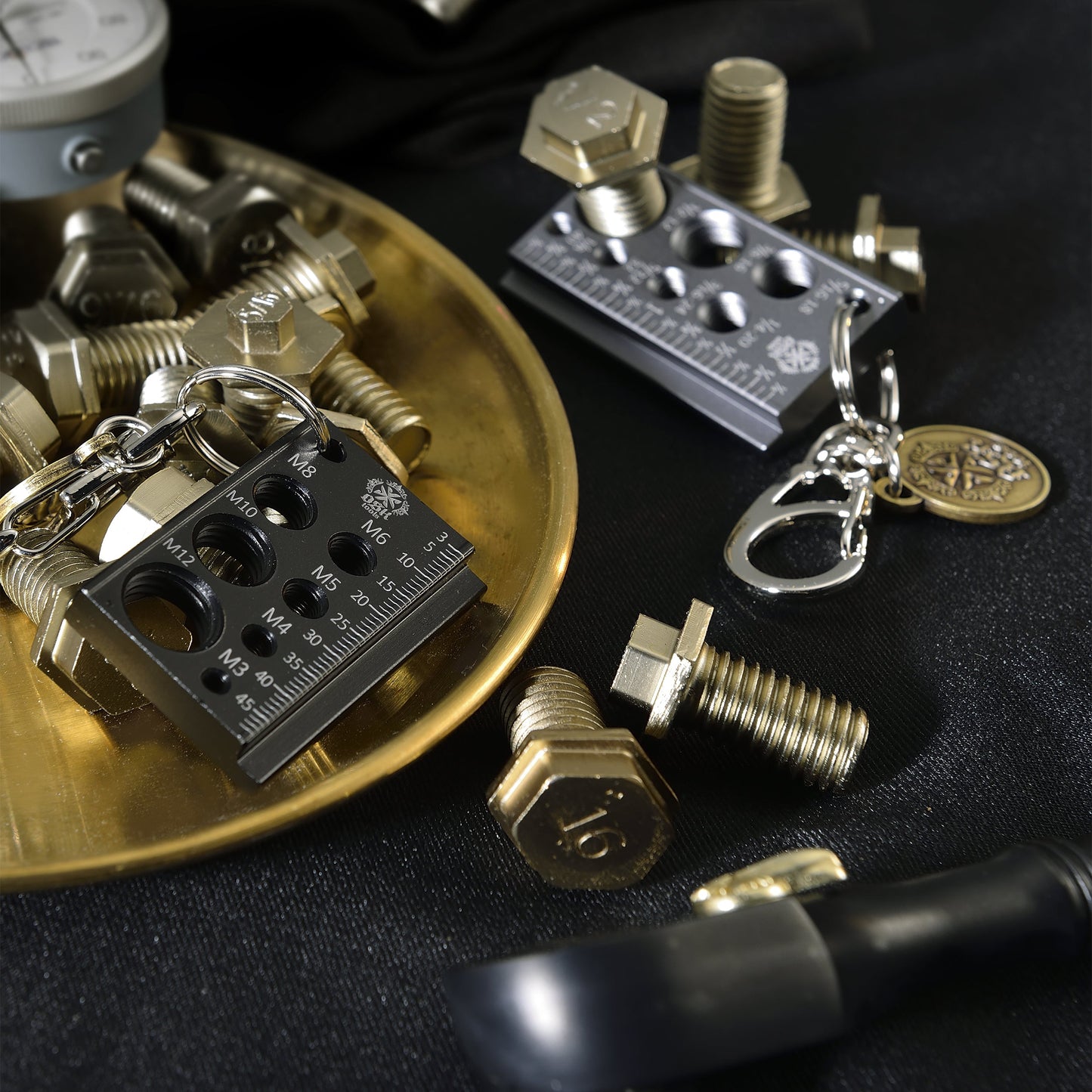 Simple Fastener Gauge SAE Key Chain